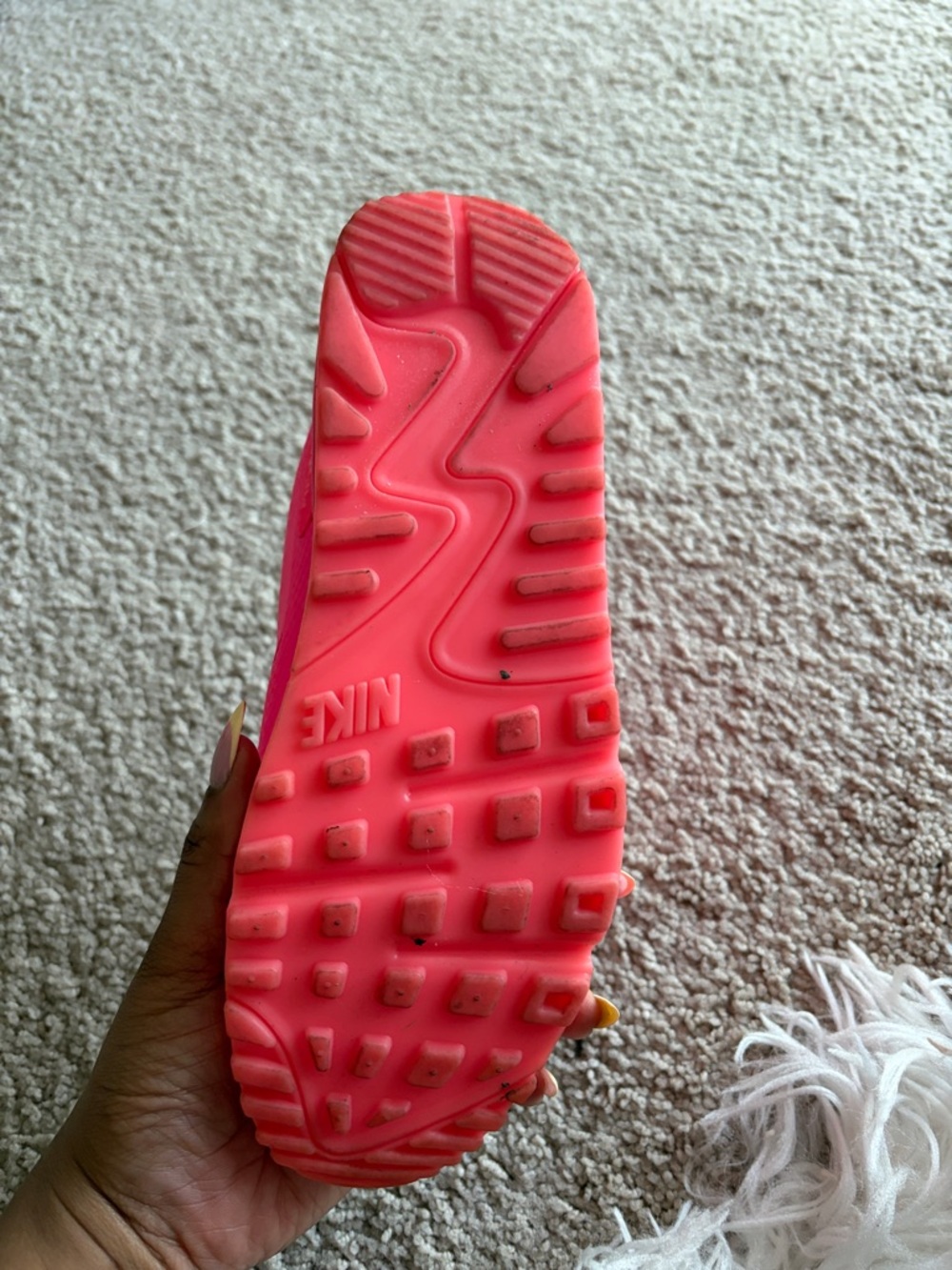 Nike ID Women's Hot Pink Air Cushion Sneakers - Picture 2 of 7